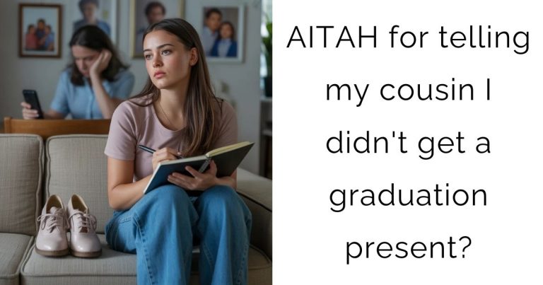 AITAH for telling my cousin I didn’t get a graduation present?