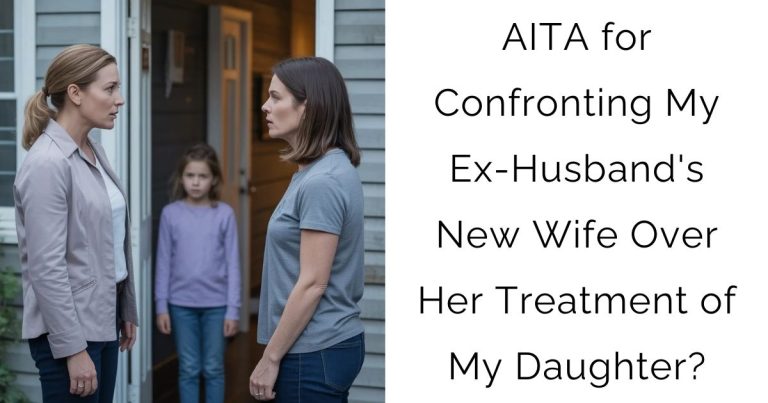 AITA for Confronting My Ex-Husband’s New Wife Over Her Treatment of My Daughter?