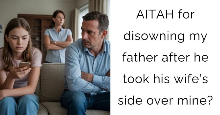 AITAH for disowning my father after he took his wife’s side over mine?