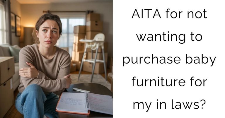 AITA for not wanting to purchase baby furniture for my in laws?