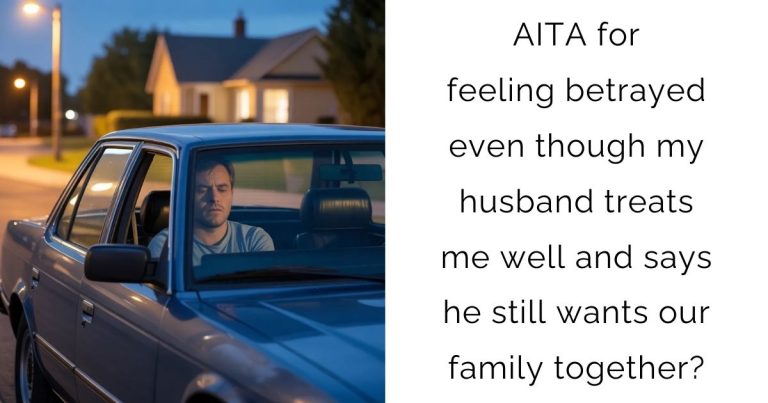 AITA for feeling betrayed even though my husband treats me well and says he still wants our family together?