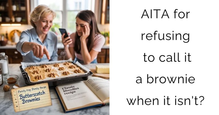 AITA for refusing to call it a brownie when it isn’t?
