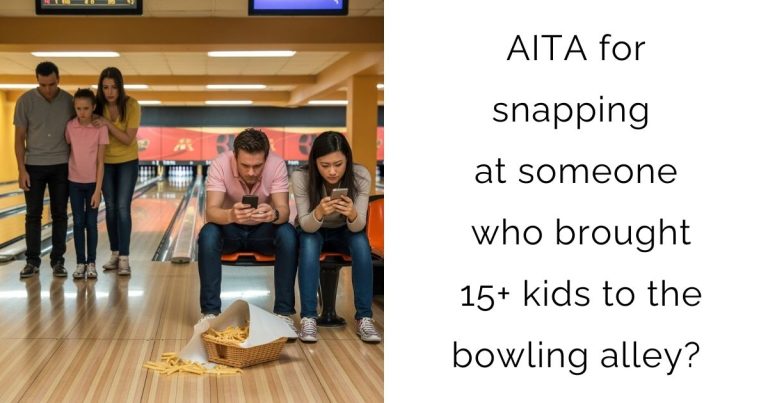 AITA for snapping at someone who brought 15+ kids to the bowling alley?