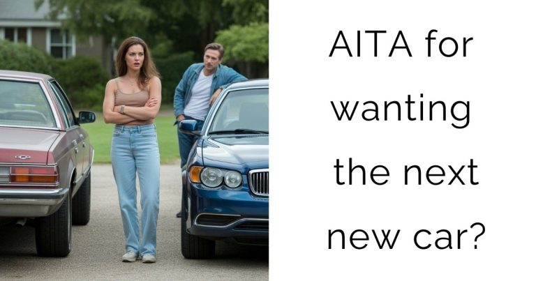 AITA for wanting the next new car?