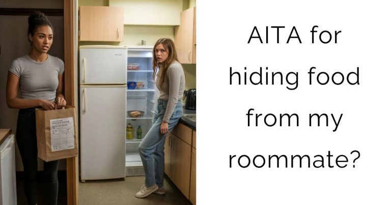 AITA for hiding food from my roommate?