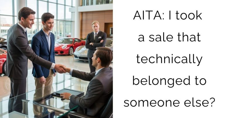 AITA: I took a sale that technically belonged to someone else?
