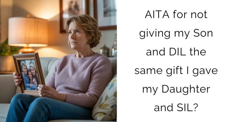 AITA for not giving my Son and DIL the same gift I gave my Daughter and SIL?