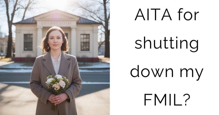 AITA for shutting down my FMIL?