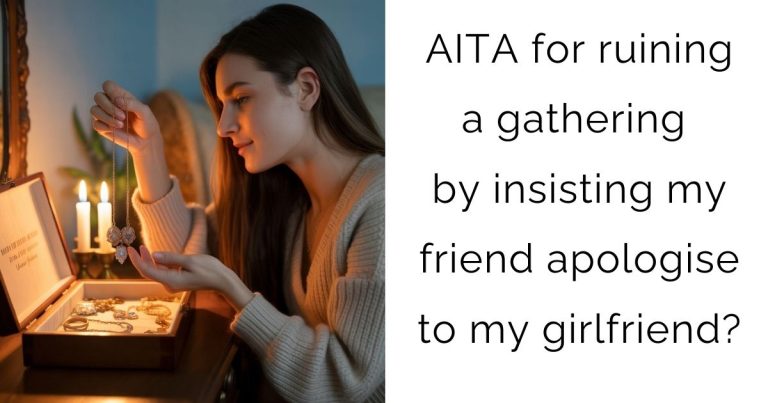 AITA for ruining a gathering by insisting my friend apologise to my girlfriend?