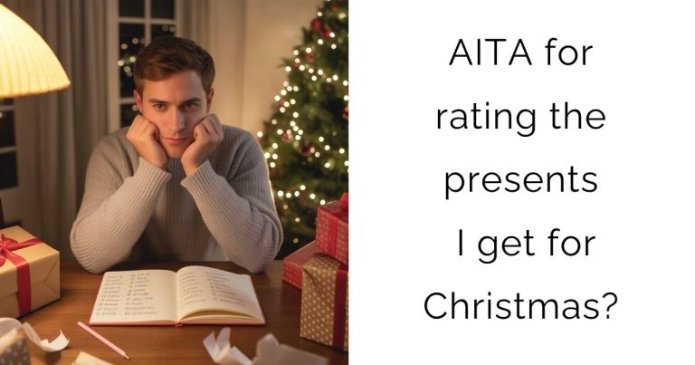 AITA for rating the presents I get for Christmas?
