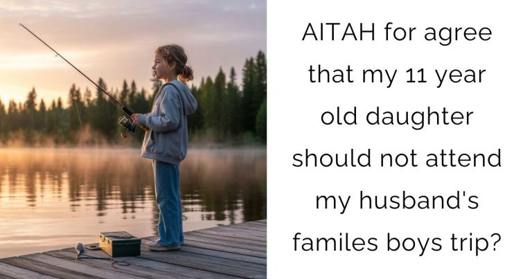 AITAH for agree that my 11 year old daughter should not attend my husband’s familes boys trip?
