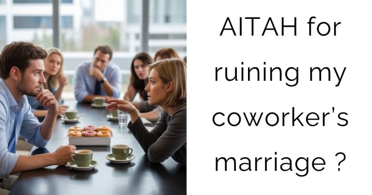 AITAH for ruining my coworker’s marriage?