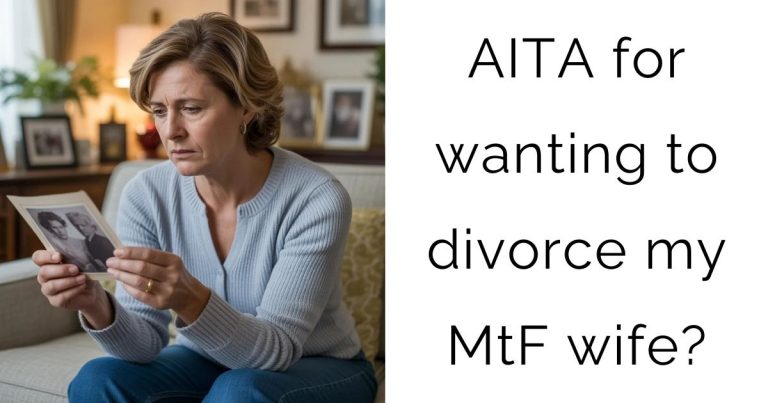 AITA for wanting to divorce my MtF wife?