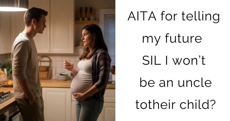 AITA for telling my future SIL I won’t be an uncle to their child?