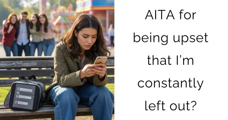 AITA for being upset that I’m constantly left out?