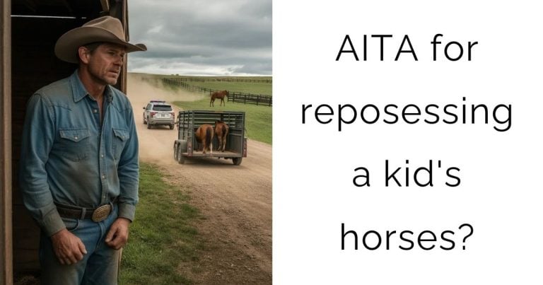 AITA for reposessing a kid’s horses?