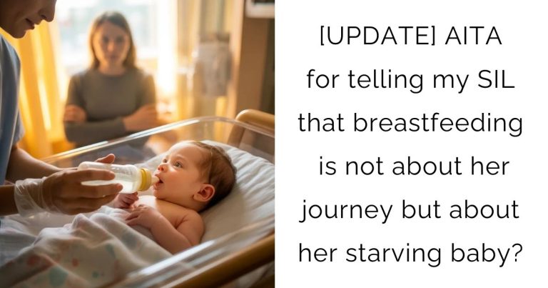 [UPDATE] AITA for telling my SIL that breastfeeding is not about her journey but about her starving baby?