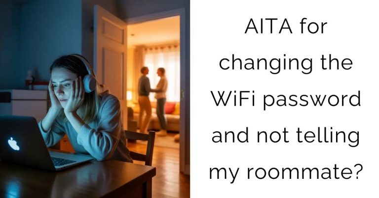 AITA for changing the WiFi password and not telling my roommate?