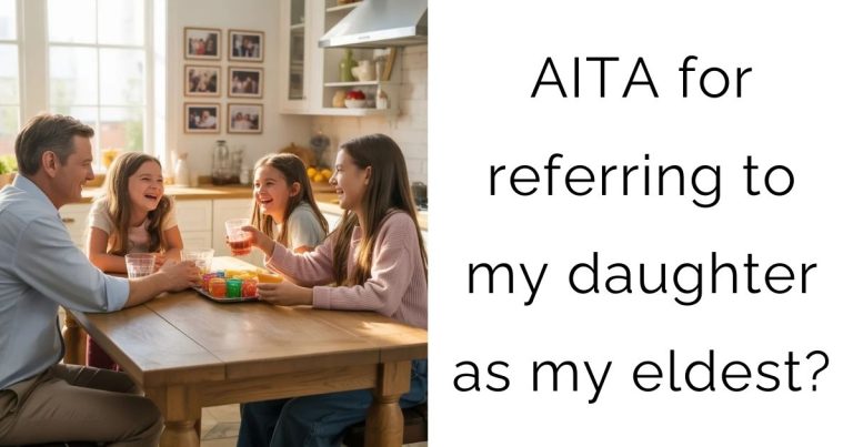 AITA for referring to my daughter as my eldest?