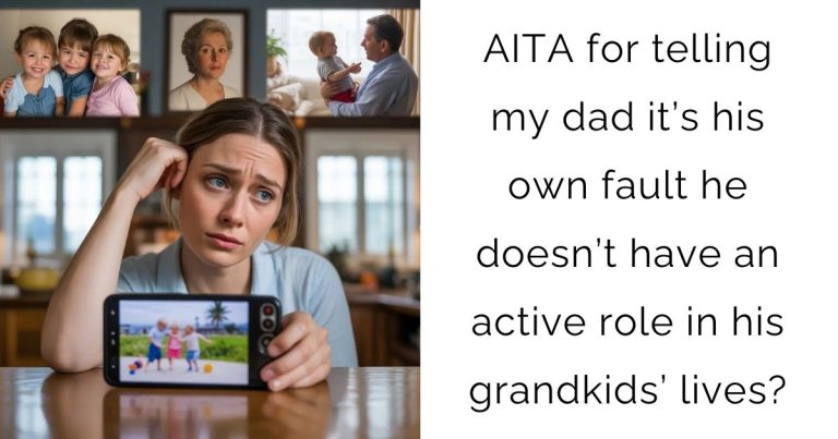 AITA for telling my dad it’s his own fault he doesn’t have an active role in his grandkids’ lives?