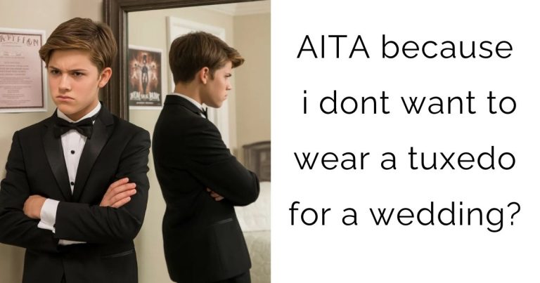 AITA because i dont want to wear a tuxedo for a wedding?