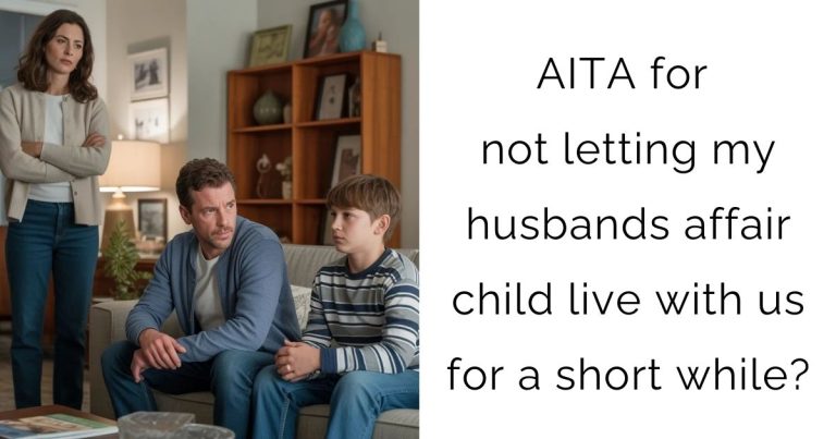 AITA for not letting my husbands affair child live with us for a short while?
