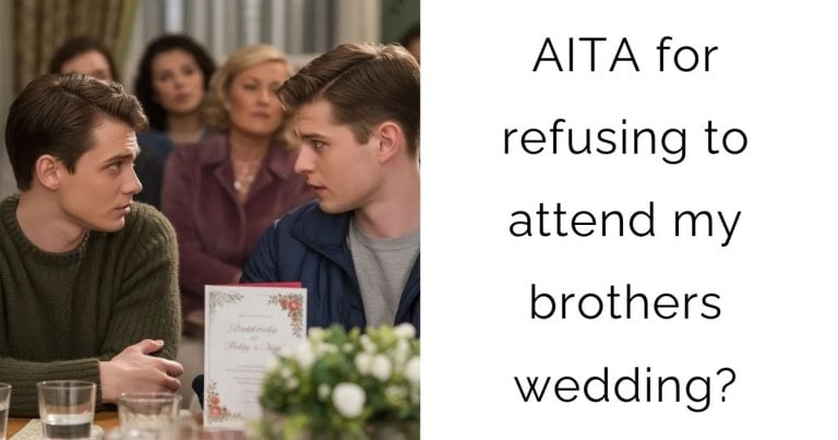 AITA for refusing to attend my brothers wedding?