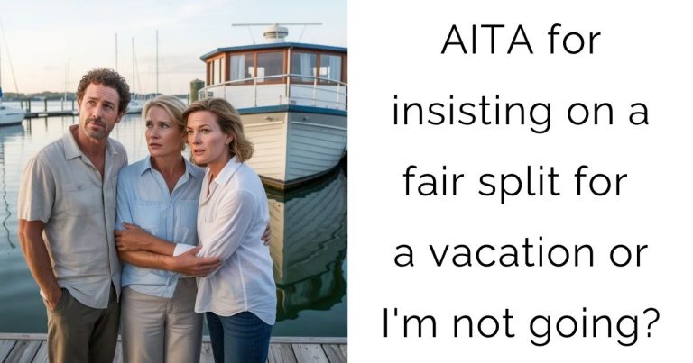 AITA for insisting on a fair split for a vacation or I’m not going?