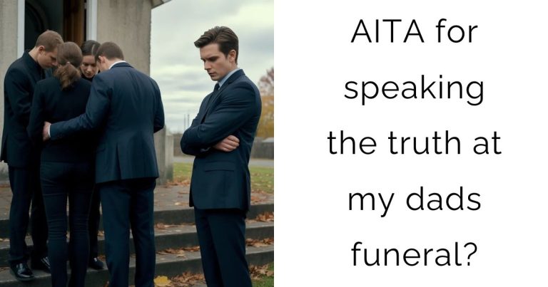 AITA for speaking the truth at my dads funeral?