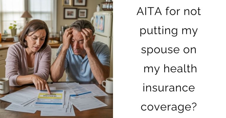 AITA for not putting my spouse on my health insurance coverage?