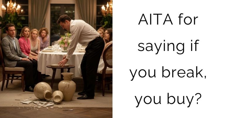 AITA for saying if you break, you buy?