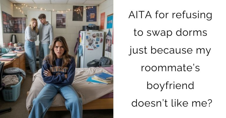 AITA for refusing to swap dorms just because my roommate’s boyfriend doesn’t like me?