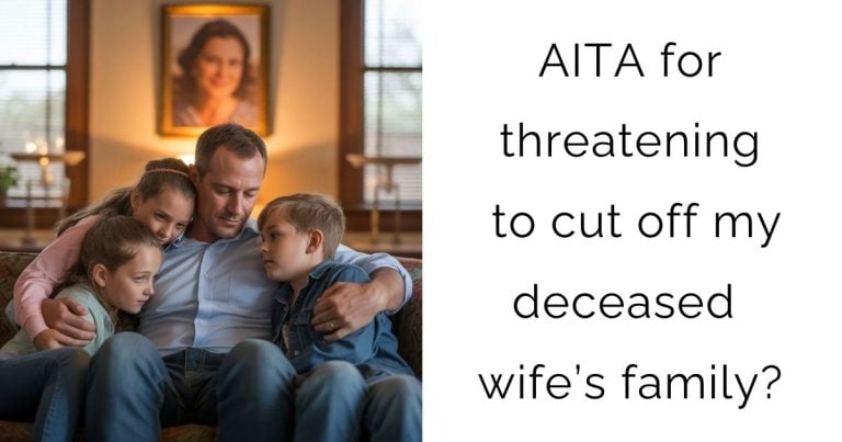 AITA for threatening to cut off my deceased wife’s family?