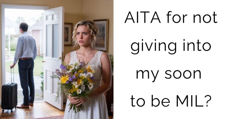 AITA for not giving into my soon to be MIL?