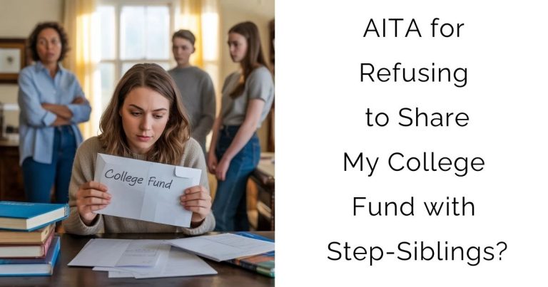 AITA for Refusing to Share My College Fund with Step-Siblings?
