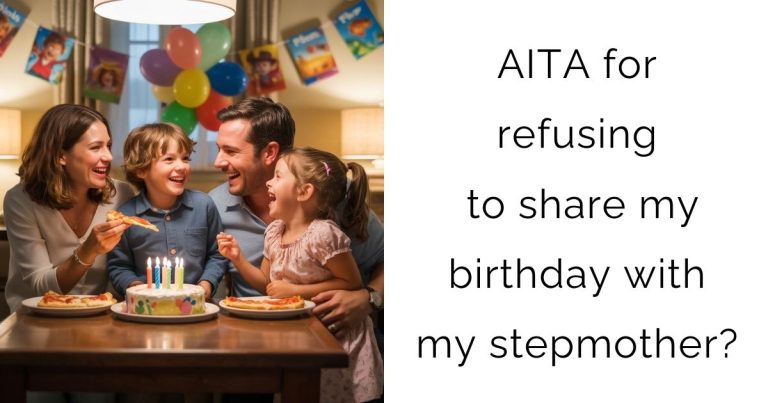 AITA for refusing to share my birthday with my stepmother?