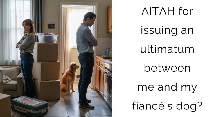 AITAH for issuing an ultimatum between me and my fiancé’s dog?
