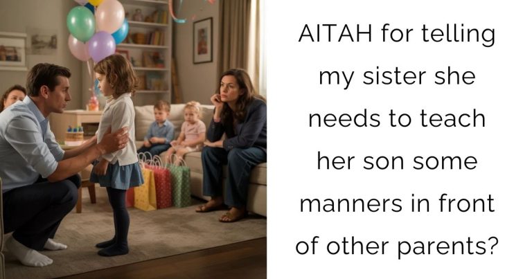 AITAH for telling my sister she needs to teach her son some manners in front of other parents?