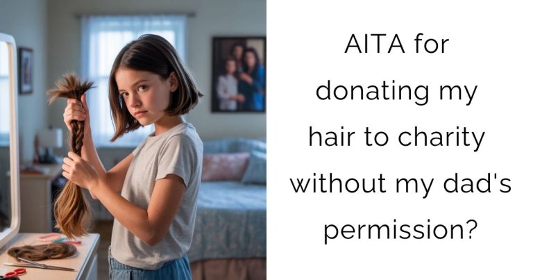 AITA for donating my hair to charity without my dad’s permission?