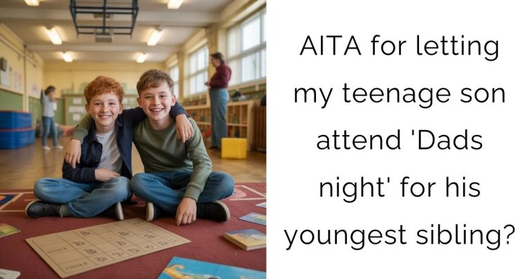 AITA for letting my teenage son attend ‘Dads night’ for his youngest sibling?