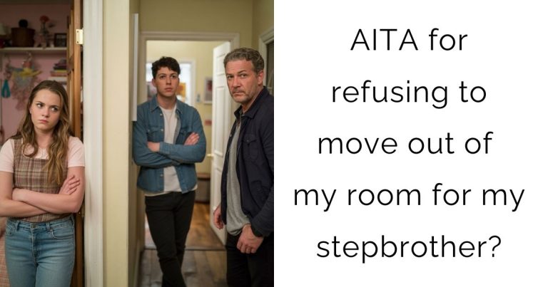 AITA for refusing to move out of my room for my stepbrother?