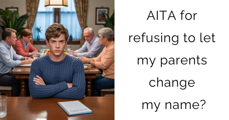 AITA for refusing to let my parents change my name?