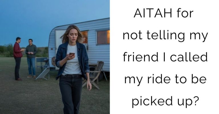AITAH for not telling my friend I called my ride to be picked up?