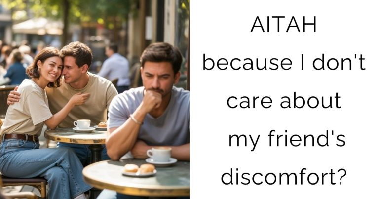AITAH because I don’t care about my friend’s discomfort?