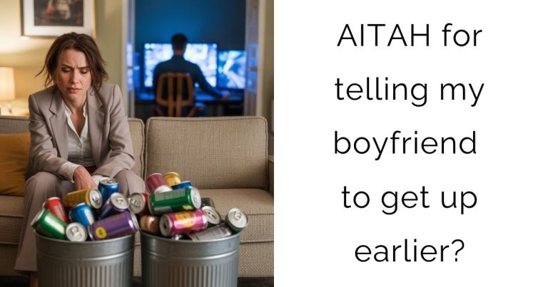 AITAH for telling my boyfriend to get up earlier?