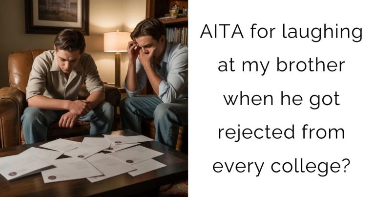 AITA for laughing at my brother when he got rejected from every college?