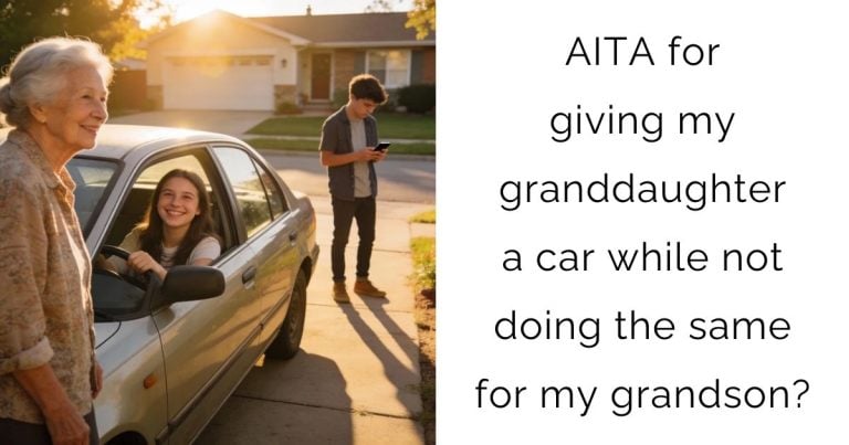 AITA for giving my granddaughter a car while not doing the same for my grandson?