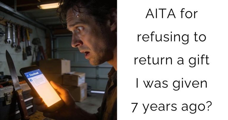 AITA for refusing to return a gift I was given 7 years ago?