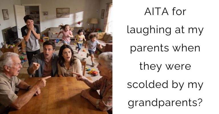 AITA for laughing at my parents when they were scolded by my grandparents?