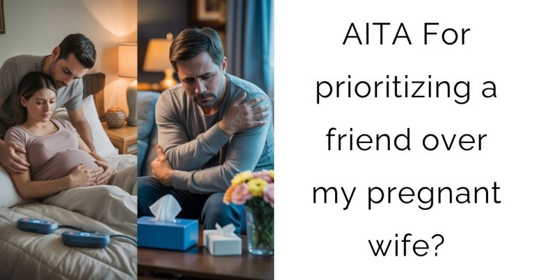 AITA For prioritizing a friend over my pregnant wife?